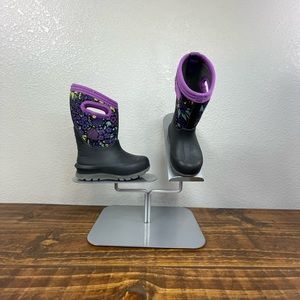 Bogs Purple floral boots size kids 9